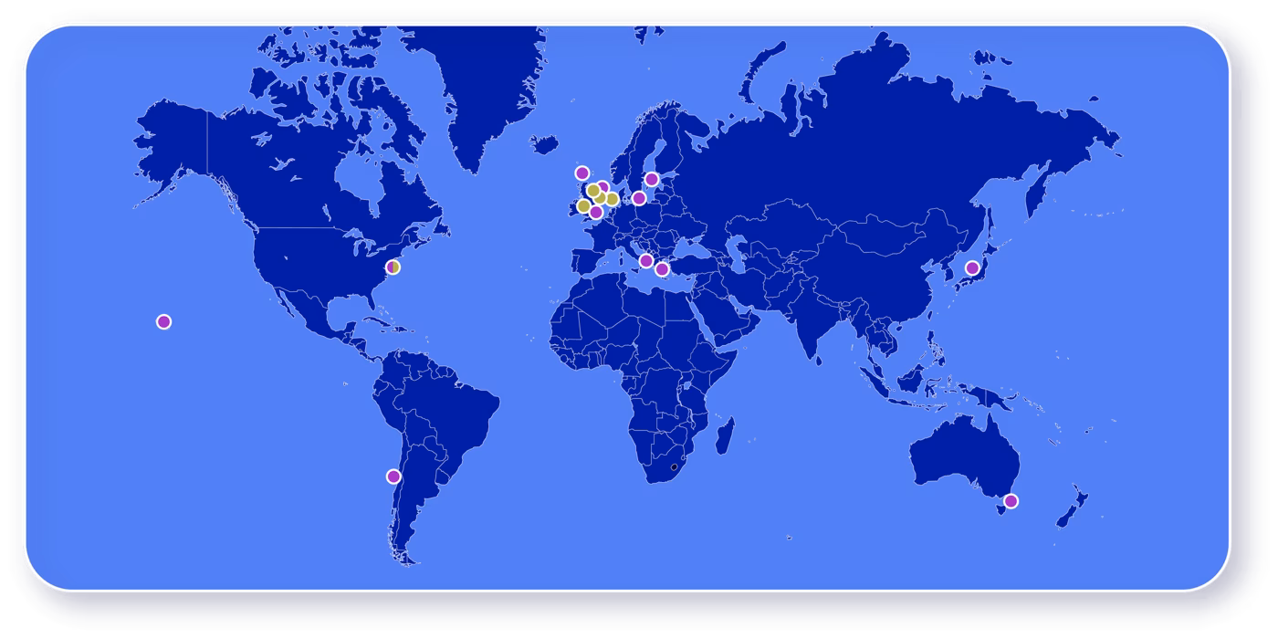 Blue Horizon Consulting global offshore wind project locations